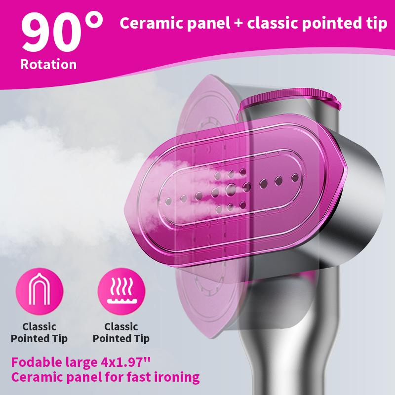 Portable 2-in-1 Garment Steamer & Travel Iron