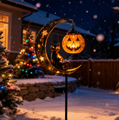 🐈Solar Black Cat Garden Stake Light 🎃 Create a Magical Halloween Glow