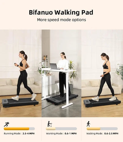 Bifanuo Walking Pad - under Desk Treadmill, Portable Walking Pad with Remote Con