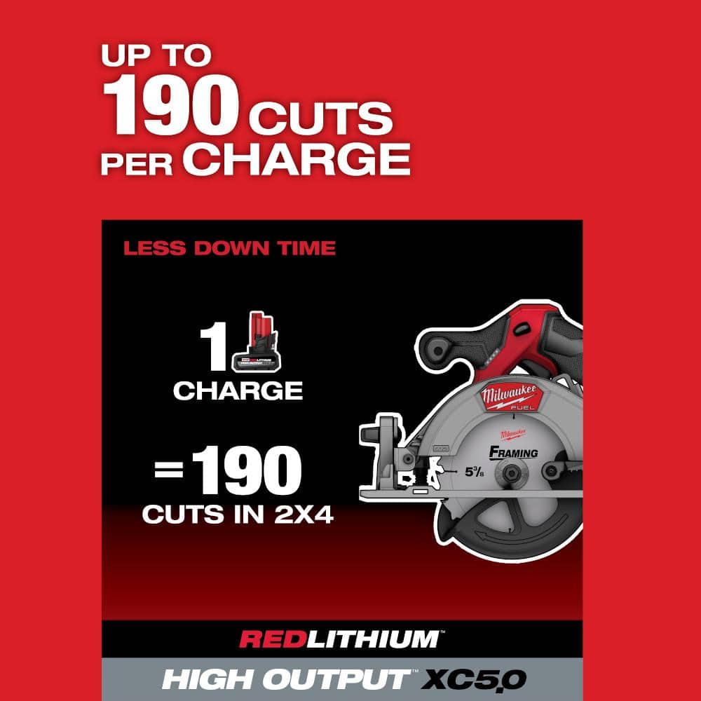 M12 FUEL 12V Lithium-Ion Brushless 5-3/8 in. Cordless Circular Saw (Tool-Only)