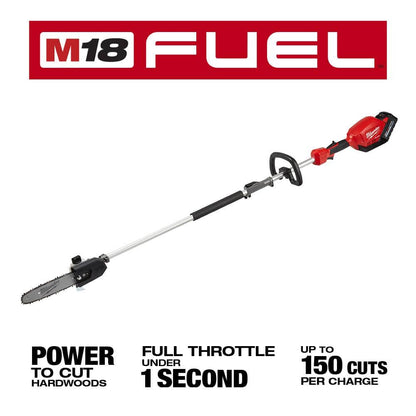 M18 FUEL 10 in. 18V Lithium-Ion Brushless Cordless Pole Saw Kit with 8.0 Ah Battery and 10 in. Saw Chain