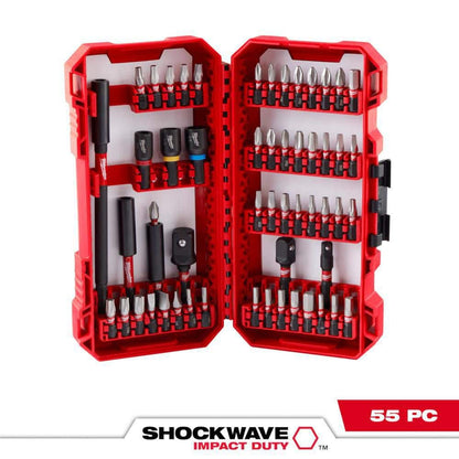 SHOCKWAVE Impact Duty Alloy Steel Screw Driver Bit Set with PACKOUT Accessory Case (55-Piece)