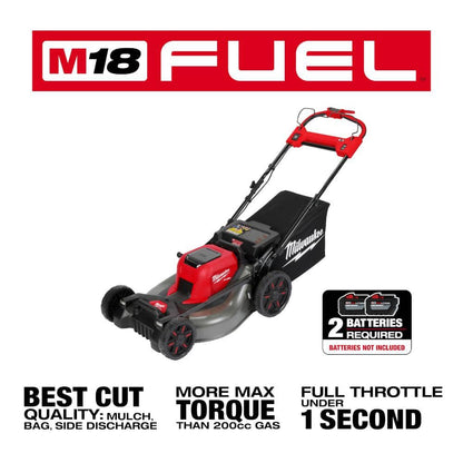 M18 FUEL Brushless Cordless 21 in. Walk Behind Dual Battery Self-Propelled Mower (Tool-Only)