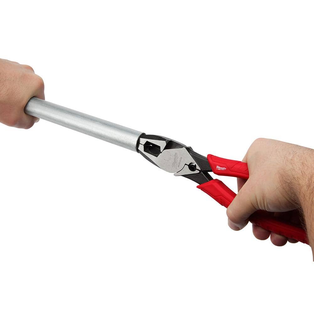 9 in. High Leverage Lineman's Pliers with Crimper