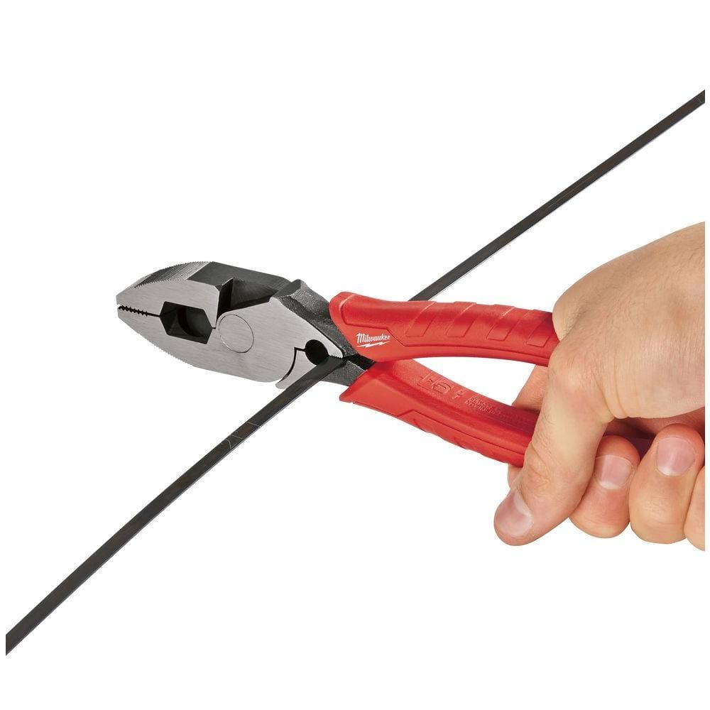 9 in. High Leverage Lineman's Pliers with Crimper