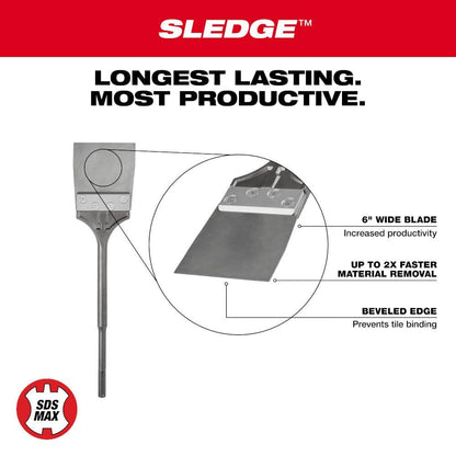 6 in. SLEDGE SDS-MAX Floor Scraper