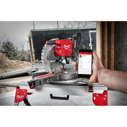 M18 FUEL 18V Lithium-Ion Brushless 12 in. Cordless Dual Bevel Sliding Compound Miter Saw with 8-1/4 in. Table Saw