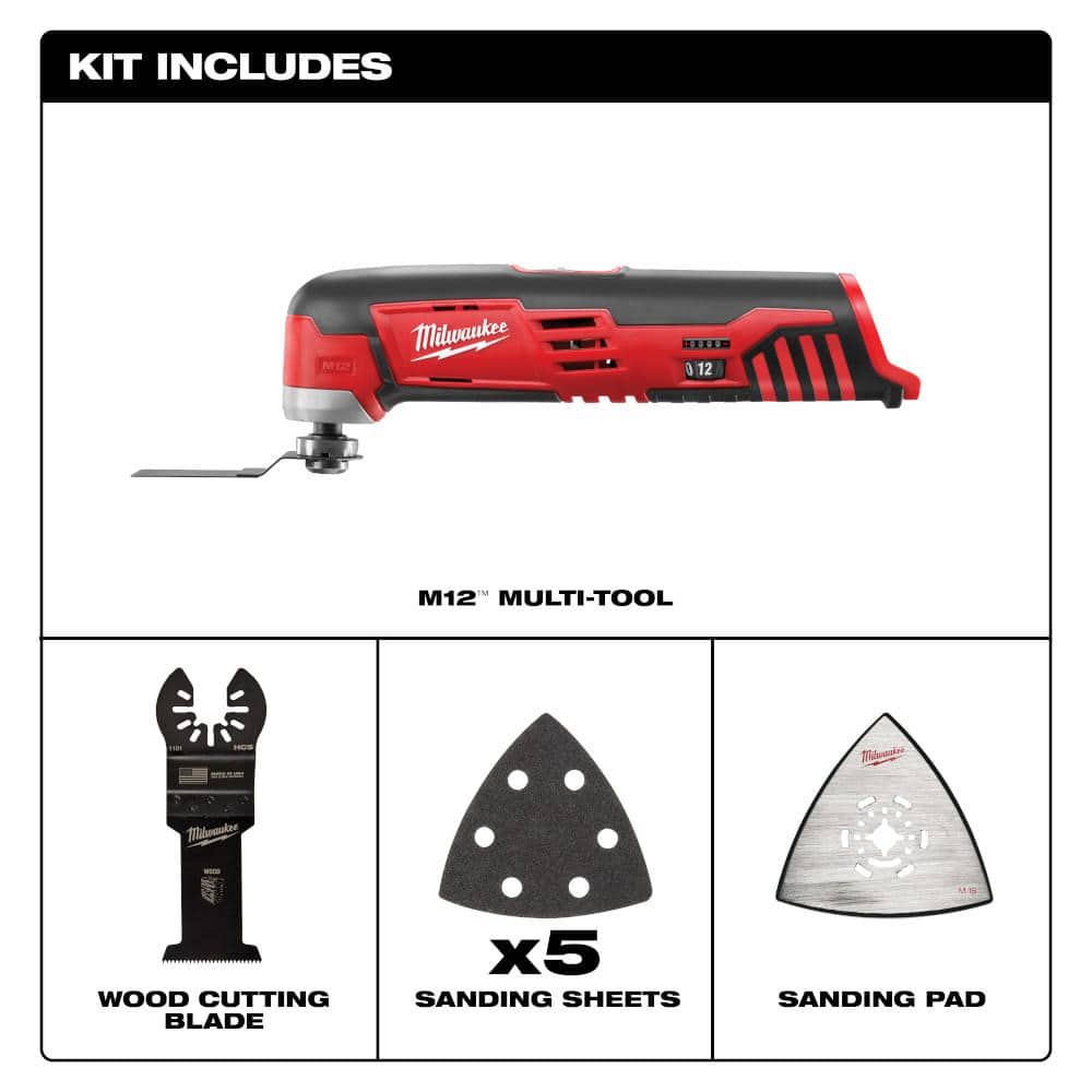 M12 12V Lithium-Ion Cordless Oscillating Multi-Tool (Tool-Only)