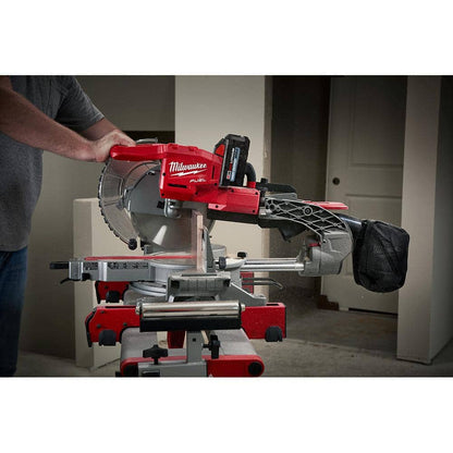 M18 FUEL ONE-KEY 18-Volt Lithium-Ion Brushless Cordless 8-1/4 in. Table Saw with Stand and 10 in. Miter Saw with Stand