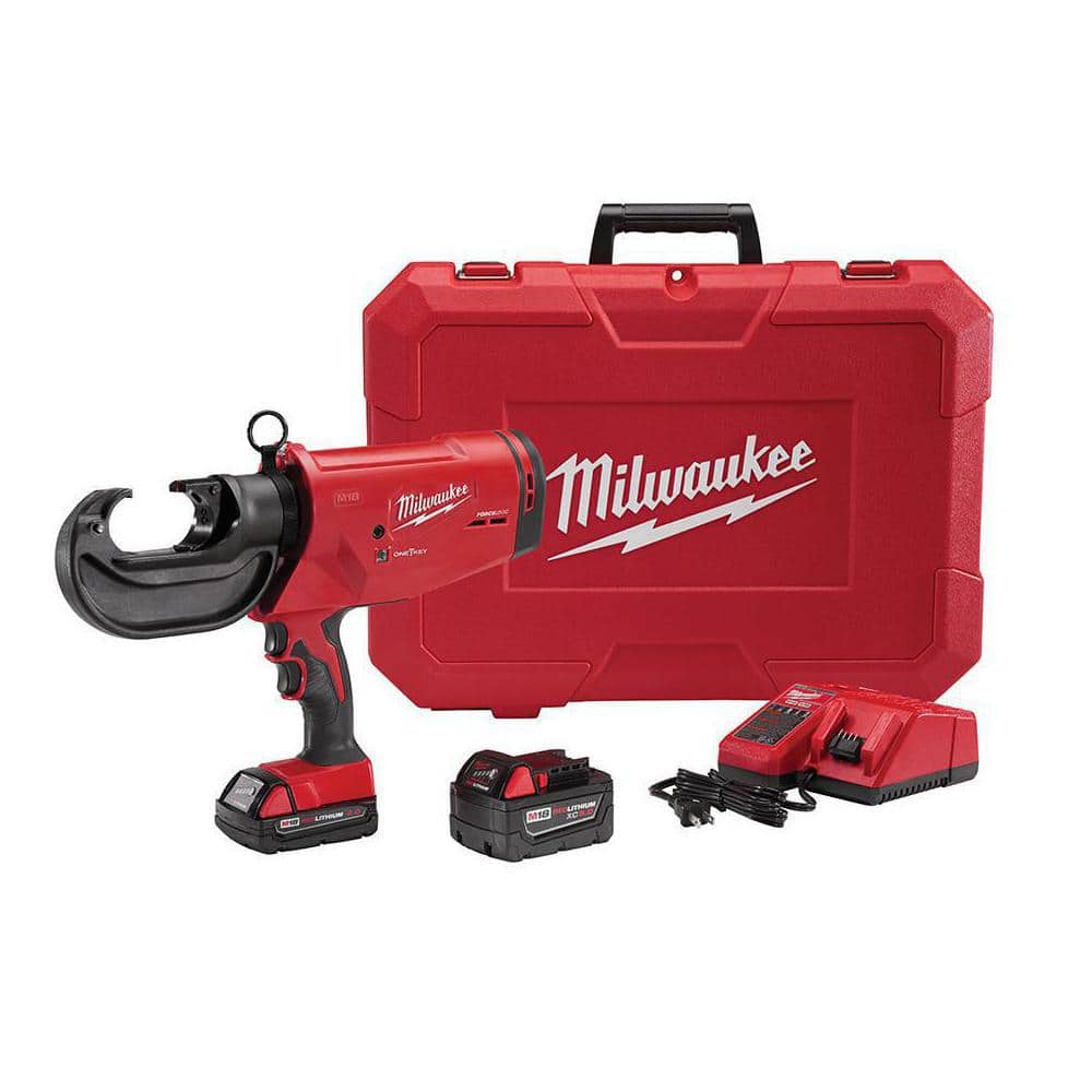 M18 18V Lithium-Ion Cordless FORCE LOGIC 750 MCM Crimper W/(2) Batteries, Charger, Hard Case