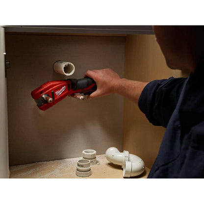 M12 12V Lithium-Ion Cordless Copper Tubing Cutter Kit with 1.5 Ah Battery, Charger and Hard Case w/M12 3/8 in. Ratchet