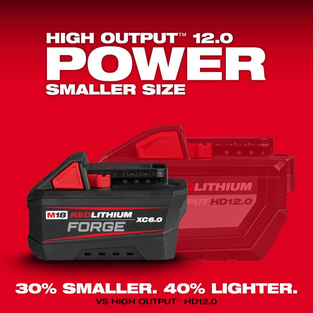M18 18V Lithium-Ion REDLITHIUM FORGE 6.0 Ah Battery Pack (2-Pack)