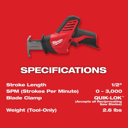 M12 12V Lithium-Ion Cordless 4-Tool Combo Kit with (2) Compact 1.5Ah Batteries and Charger