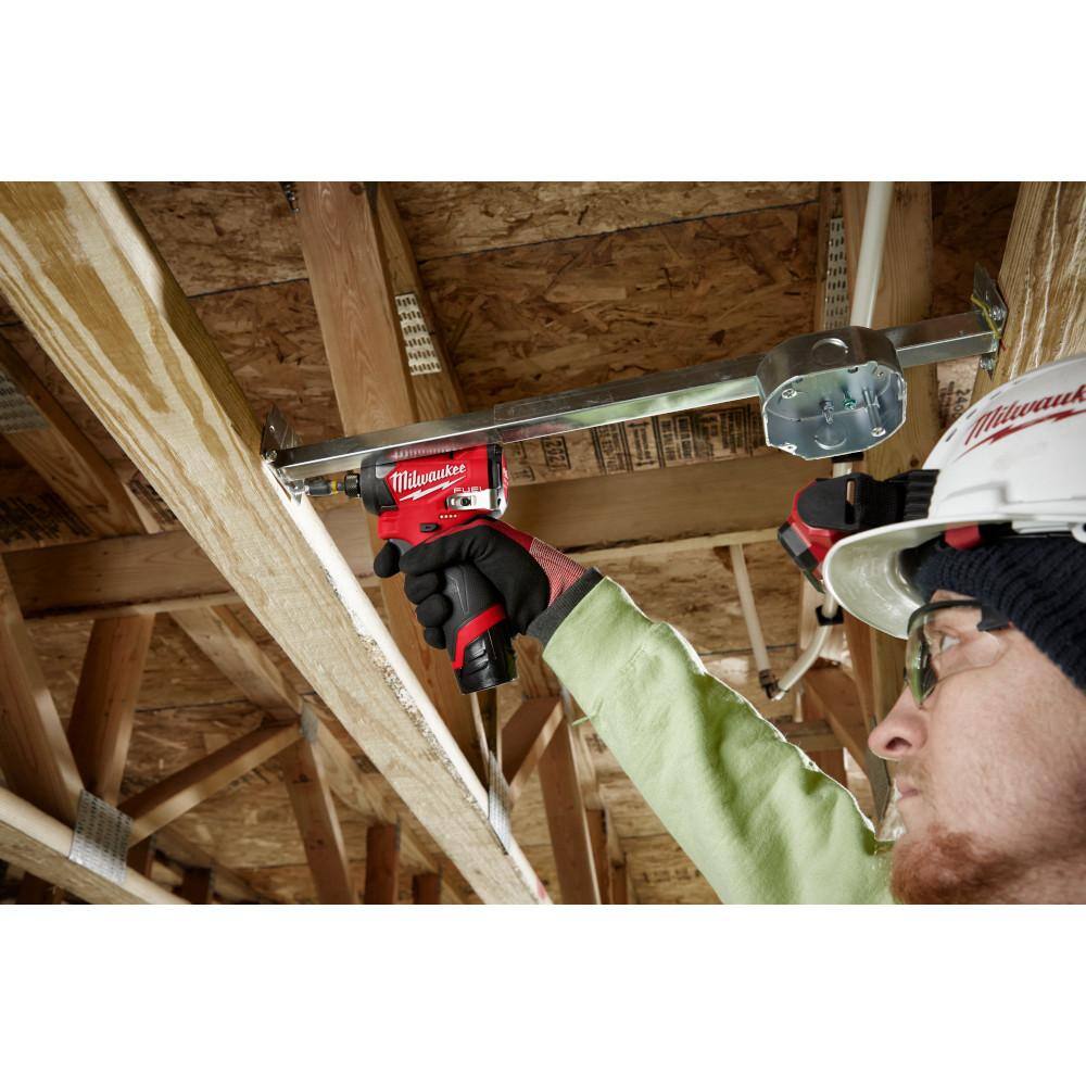 M12 FUEL 12V Lithium-Ion Brushless Cordless Hammer Drill/Impact Driver Combo Kit 2-Tool w/High Output 5.0Ah Battery