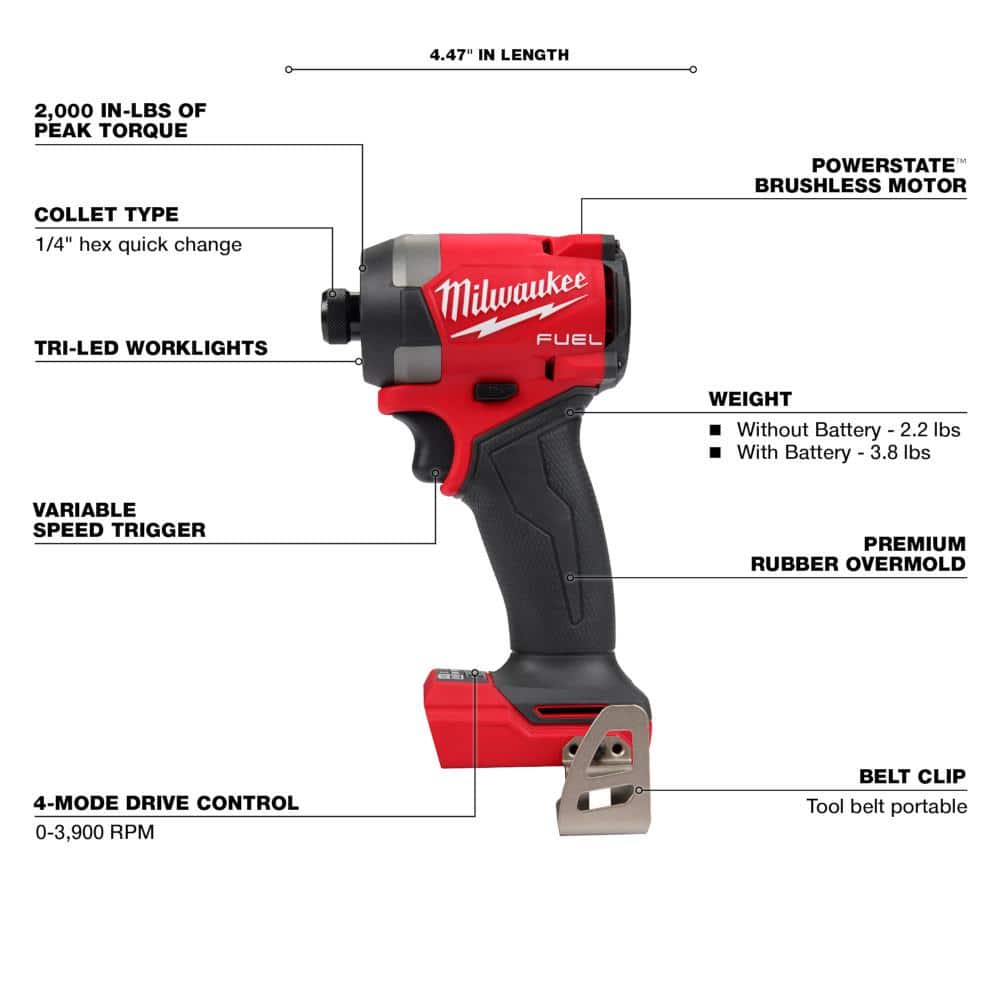 M18 FUEL 18V Lithium-Ion Brushless Cordless Combo Kit with (2) 5.0 Ah Batteries (7-Tool) & Deep Cut Band Saw