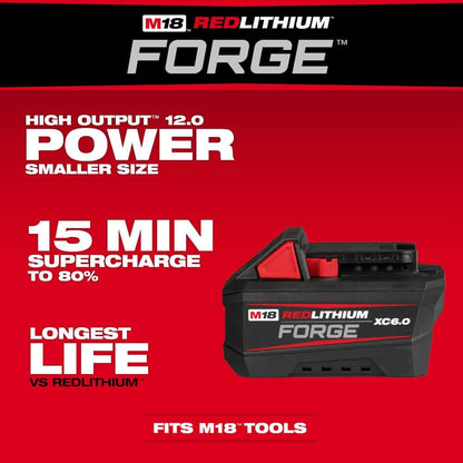 M18 FUEL 18-V Lithium-Ion Brushless Cordless Sawzall Reciprocating Saw Kit with (1) FORGE 6.0Ah Battery