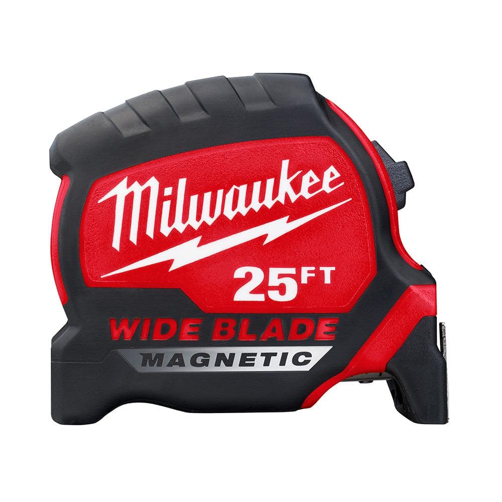25 ft. x 1-5/16 in. Wide Blade Magnetic Tape Measure with 17 ft. Reach