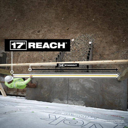 25 ft. x 1-5/16 in. Wide Blade Magnetic Tape Measure with 17 ft. Reach