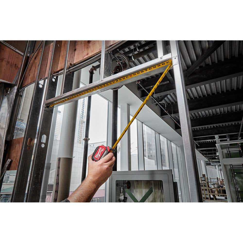 25 ft. x 1-1/16 in. Compact Magnetic Tape Measure with 15 ft. Reach