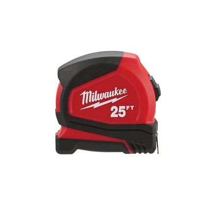 Compact 25 ft. SAE Tape Measure with Fractional Scale and 9 ft. Standout