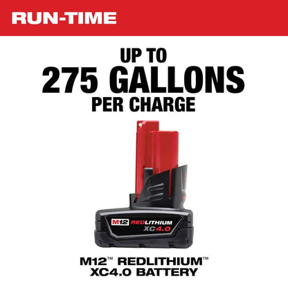 M12 12-Volt Lithium-Ion Cordless 9 GPM 0 hp. Submersible Stick Water Transfer Pump (Tool Only)