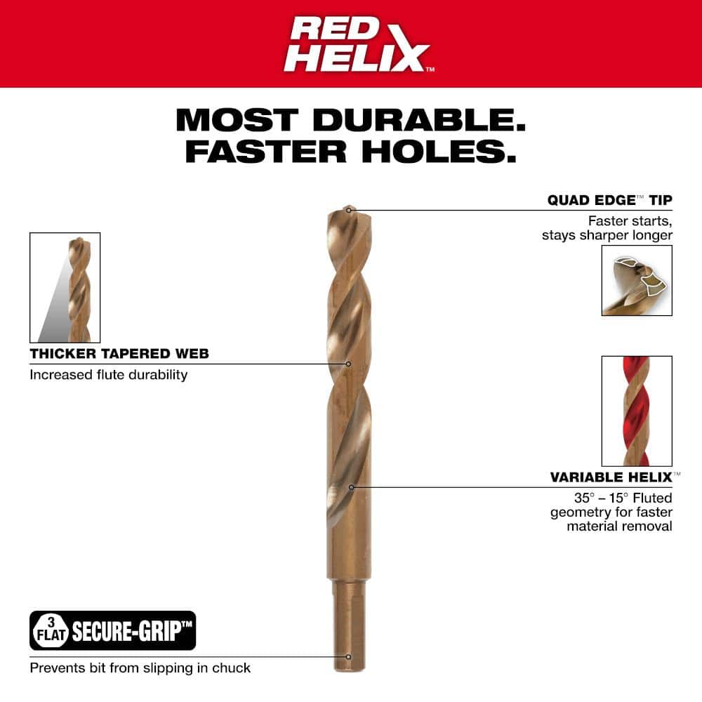 Cobalt Red Helix Drill Bit Set for Drill Drivers (29-Piece)
