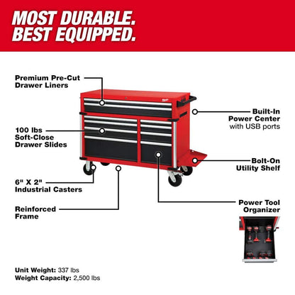 High Capacity 46 in. 18-Drawer Tool Chest and Cabinet Combo