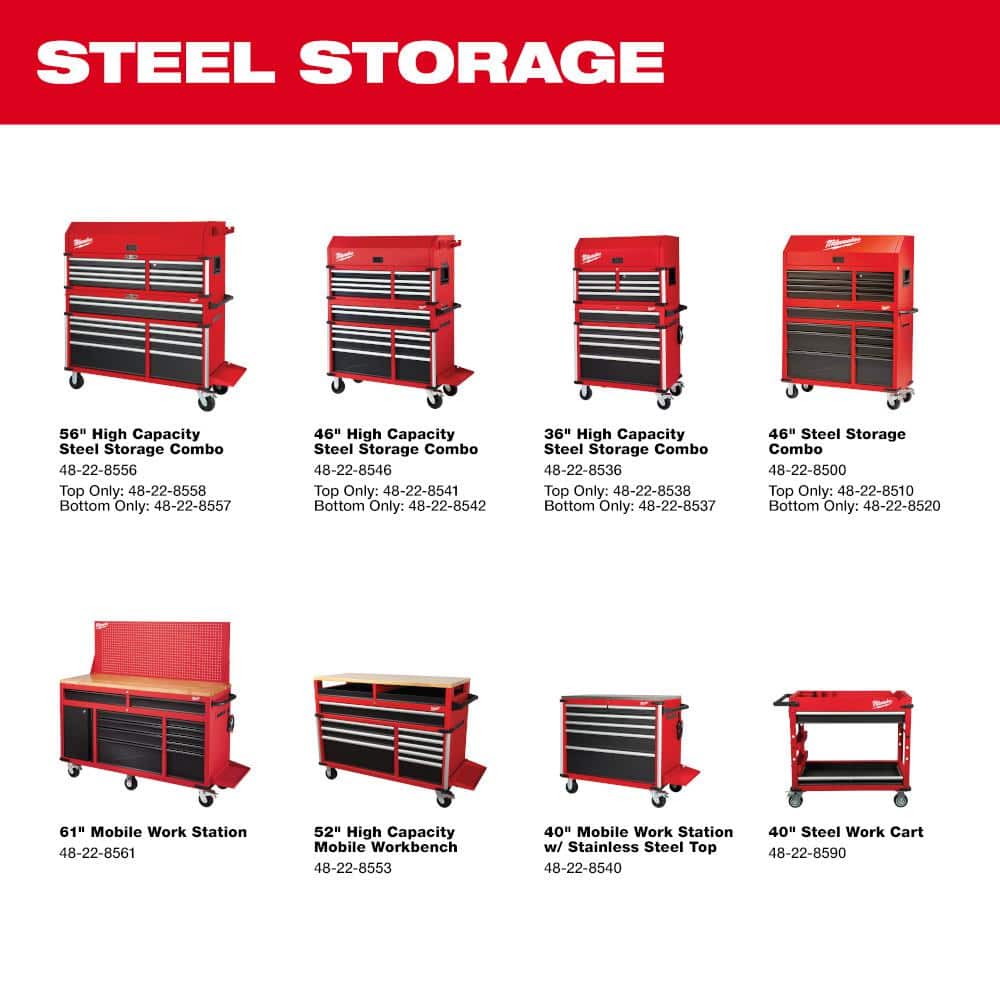 High Capacity 46 in. 18-Drawer Tool Chest and Cabinet Combo