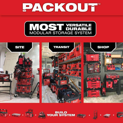PACKOUT 11-Compartment Low-Profile Impact Resistant Portable Small Parts Organizer