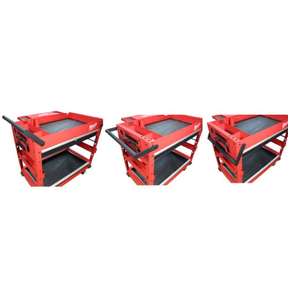 40 in. 2-Drawer Steel Work Cart